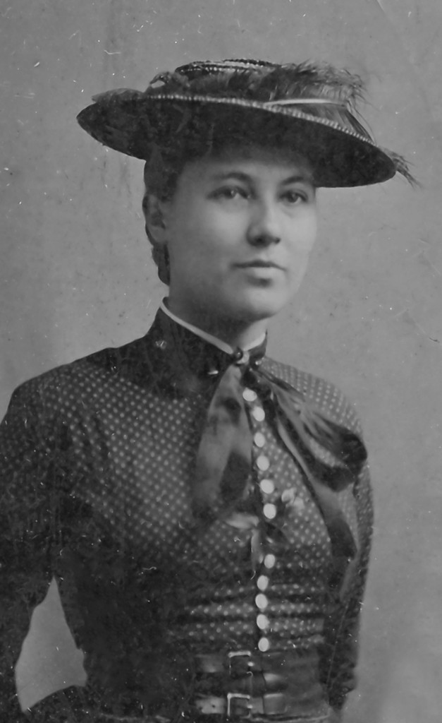 Margaret Coulter Carey Fisher (1864 - 1942), from a ferrotype ca. 1880