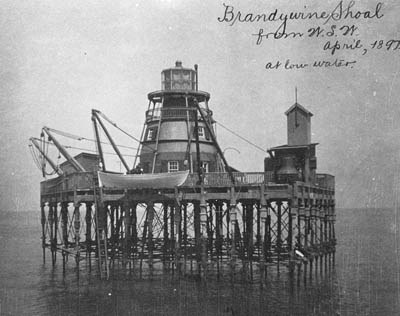 Brandywine Shoal Lighthouse in 1897