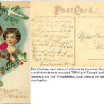 Date obscured: From cousin Cora