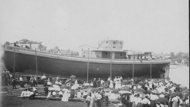 Scene at Boat Launching, ca. 1910