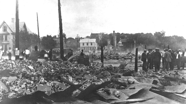 Aftermath of 1909 fire